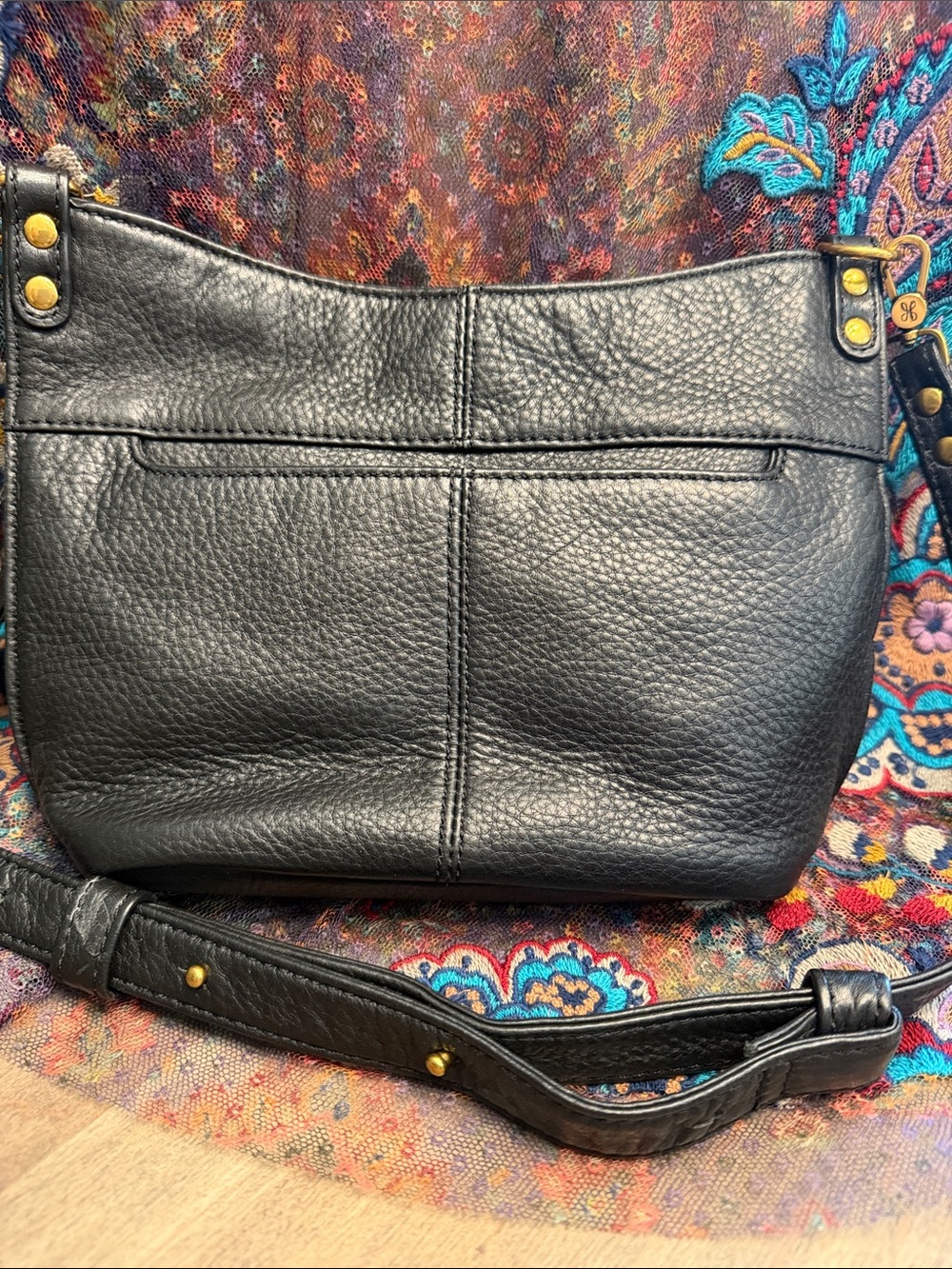 Classic Black leather Hobo crossbody/Shoulder Bag - Timeless Everyday Carry